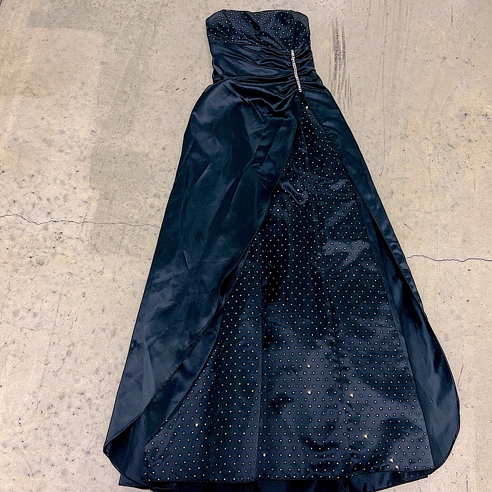 Black ball gown